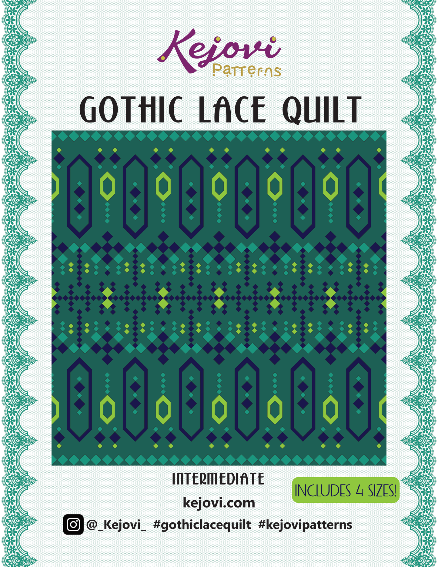 Gothic Lace Quilt Pattern (PDF)